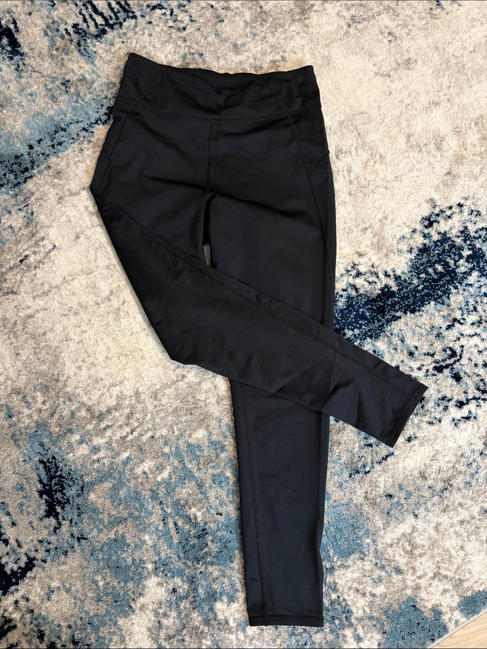 Cuddl Duds Black High-Waist Performance Leggings
